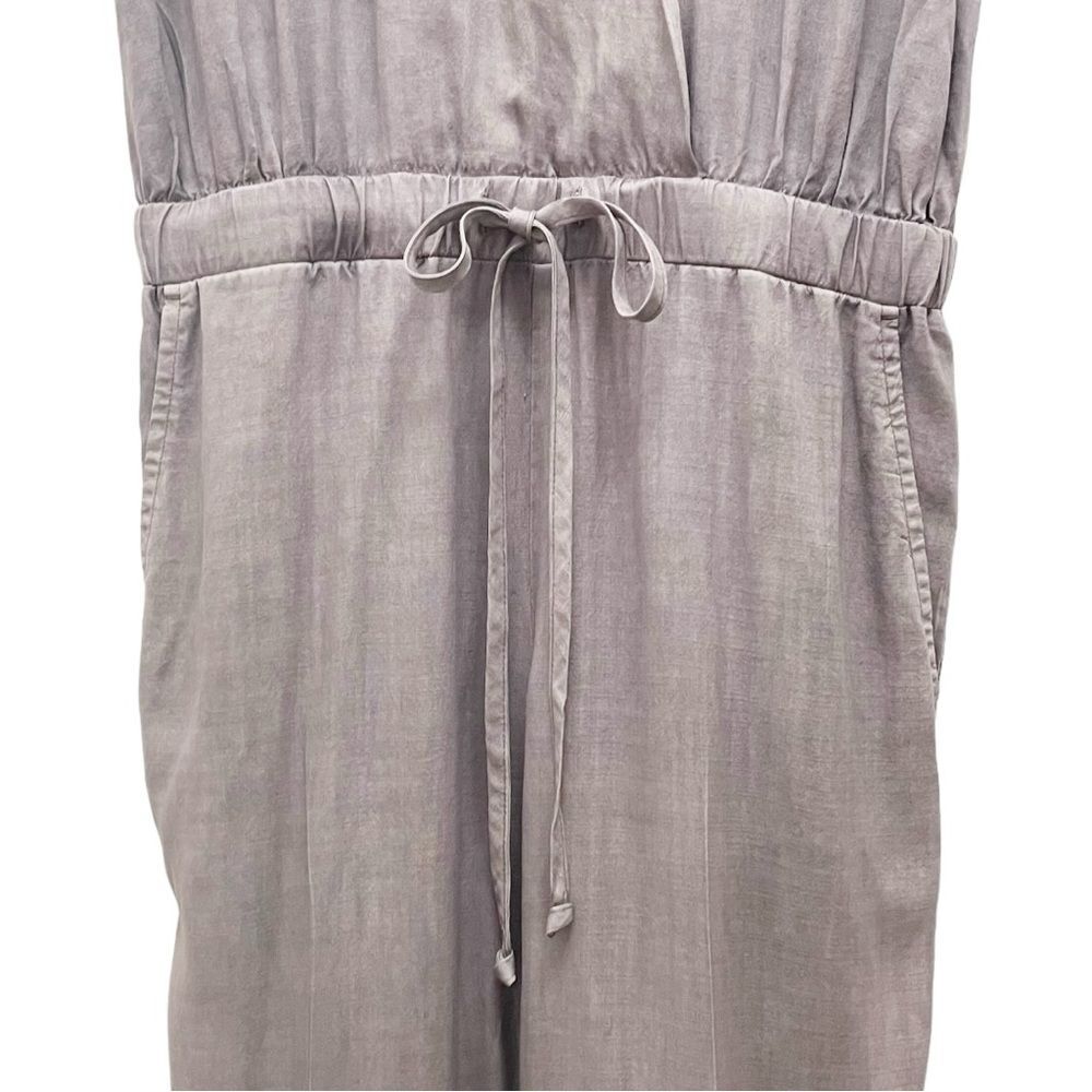 Anthropologie Cloth & Stone Jenna Cropped Jumpsuit Lavender Gray Tencel Size XS - Picture 9 of 15